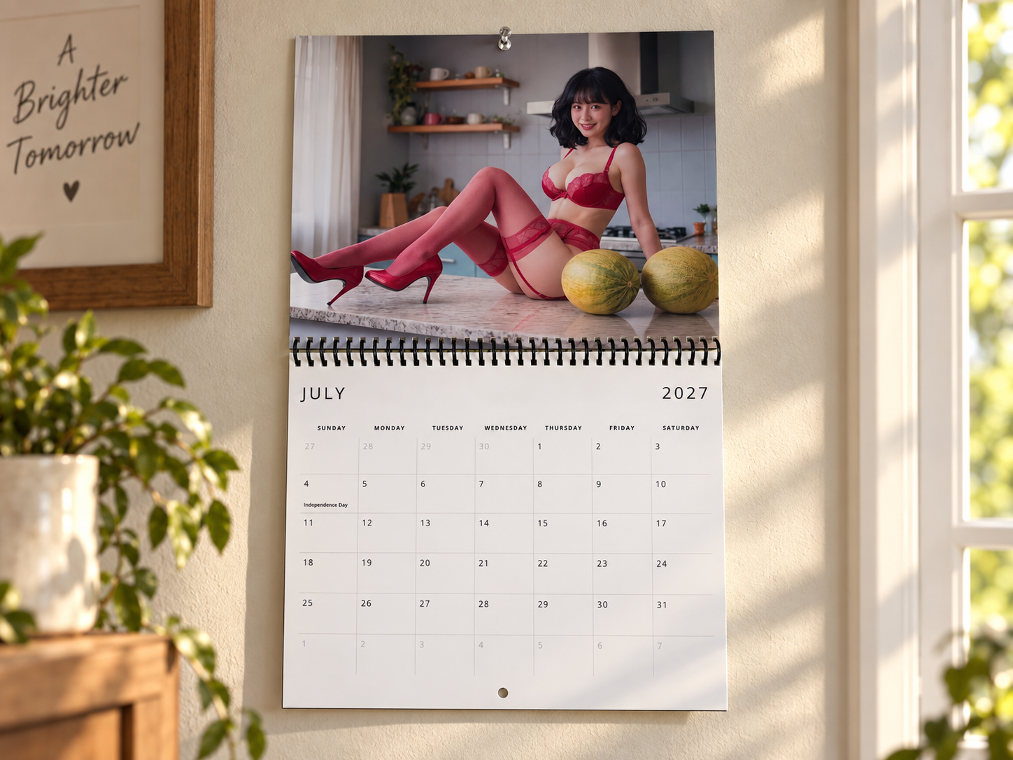 Double D’entendre Lingerie 2027 Wall Calendar - Image 4
