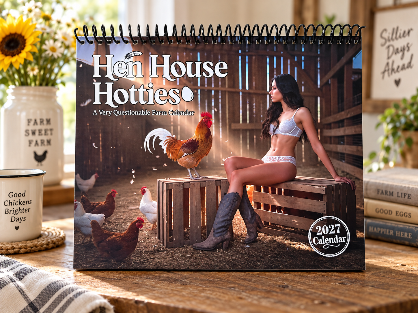 Hen House Hotties 2027 Farm Pinup Wall Calendar